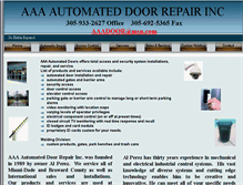 Tablet Screenshot of aaa-door.com